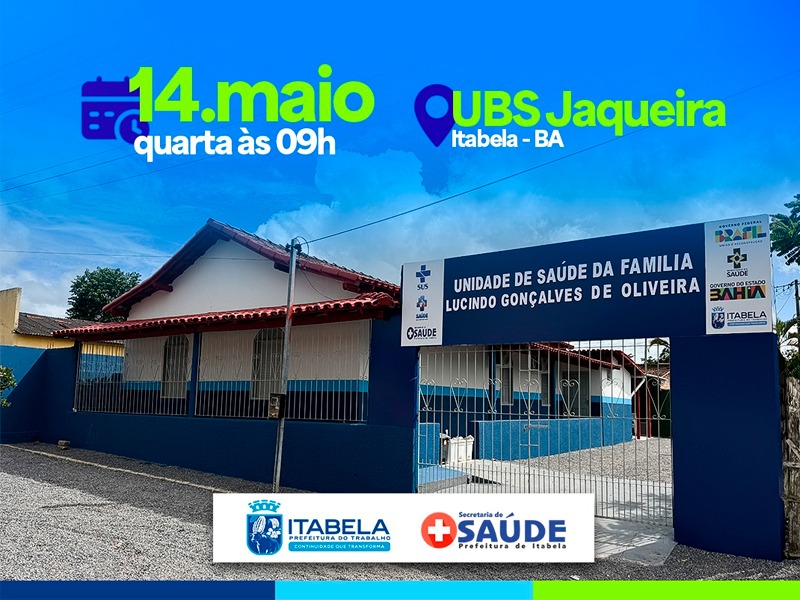 Prefeitura de Itabela entrega nova UBS da Jaqueira nesta quarta-feira (14)