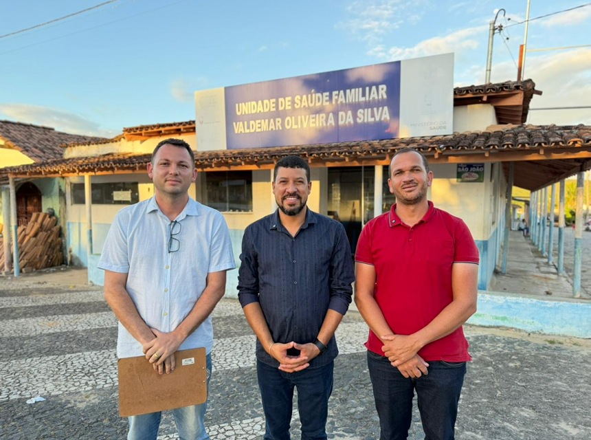 Prefeito Ricardo Flauzino realiza visita técnica e anuncia reforma de unidade de saúde em Monte Pascoal