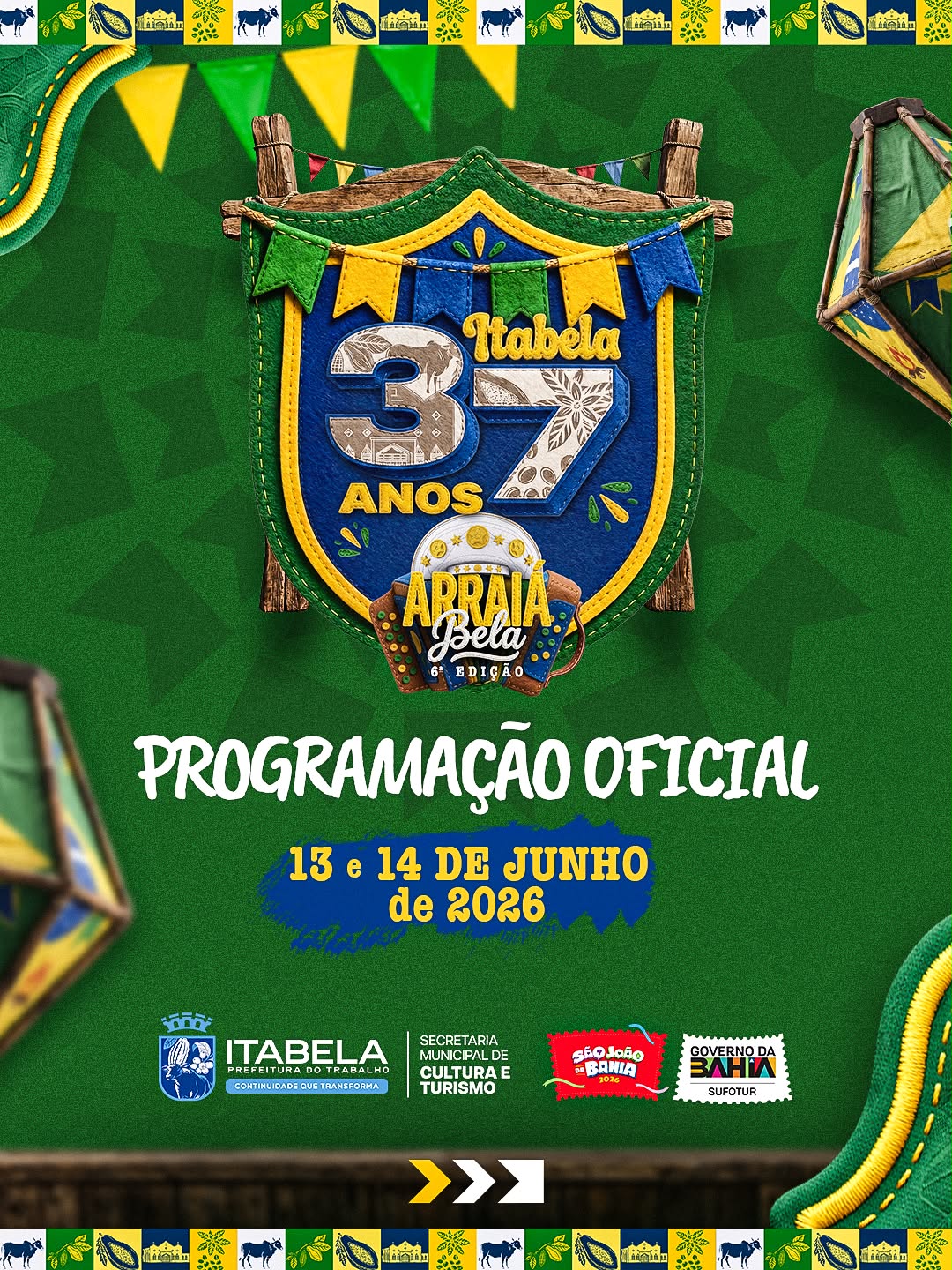 ANIVERSÁRIO É DE ITABELA, MAS A FESTA É PARA TODOS!!