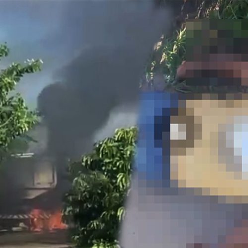 “Motorista de caminhão basculante morre carbonizado após caçamba encostar em rede elétrica no interior de Itabela.”