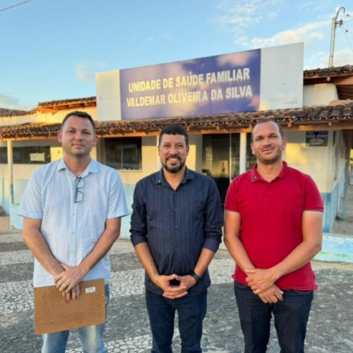 Prefeito Ricardo Flauzino realiza visita técnica e anuncia reforma de unidade de saúde em Monte Pascoal