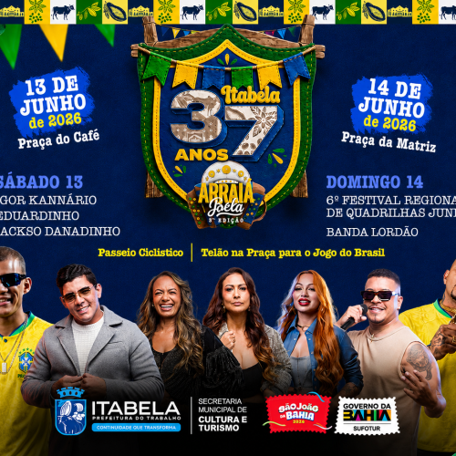 37 anos de Itabela: Igor Kannário, Eduardinho dos Teclados, Iackso e Banda Lordão animam programação de aniversário da cidade